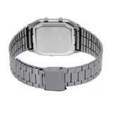 Casio Vintage Unisex Watch Analog-Digital Beige Dial With Metallic Grey Stainless Steel Band, AQ-230GG-9ADF