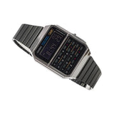 Casio Unisex Watch Vintage Collection, Black Dial Black Stainless Steel Strap, CA-500WEGG-1BDF