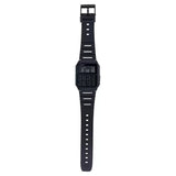 Casio Unisex Calculator Digital Watch, Black Dial Black Resin Strap, CA-53WF-1BDF