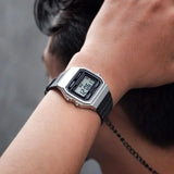 Casio Men's Watch Vintage Collection Digital, Silver Dial Black Resin Strap, F-91WM-7ADF product image