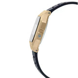 Casio Men's Watch Vintage Collection Digital, Gold Dial Black Resin Strap, F-91WM-9ADF