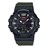 Casio Men's Watch Analog & Digital Combo, Black Dial Green Resin Strap, HDC-700-3AVDF product image