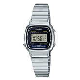 Casio Women's Watch Digital, Black Dial Silver Stainless Steel Strap, LA670WA-1DF product image