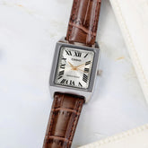 Casio Women's Watch Analog, Silver Dial Brown Leather Strap, LTP-V007L-9BUDF product image