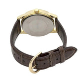 Casio, Men's Watch Analog, Black Dial Brown Leather Band, MTP-V001GL-1BUD