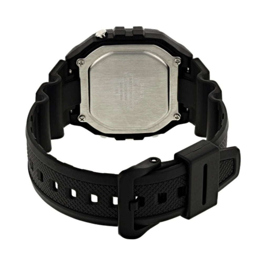 Casio Men's Watch Digital, Black Dial Black Resin Strap, W-218H-1BVDF product image