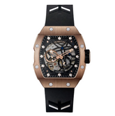 Quantum men analog watch, black dial with silicone band, model QU-QMG1098.453, Bahrain