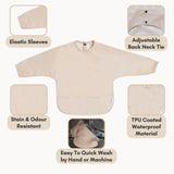 Milk It Baby Water Proof Sleeved Bib, Coral Pink, MI-SBCP001