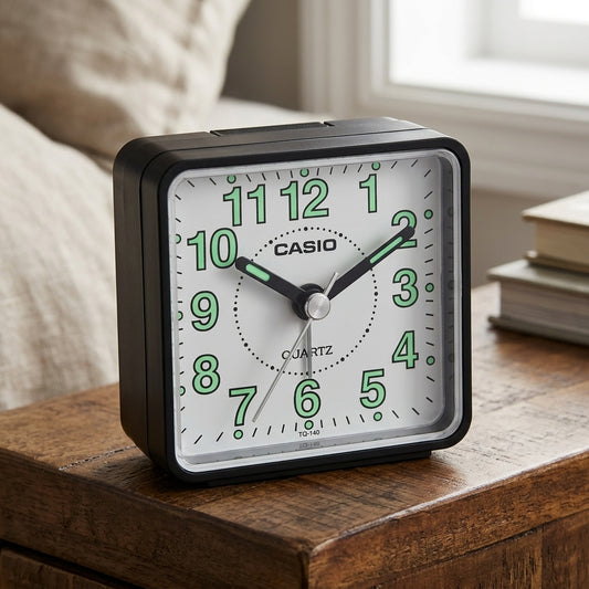 Casio beep sound alarm clock, TQ-140-1BDF