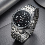 Casio Men's Watch Analog, Black Dial Silver Stainless Steel Strap, MTP-1314D-1AVDF