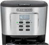 Black+Decker, Programmable Coffee Maker, 12 cups, Auto Brew, Keep Warm, Digital Display DCM85