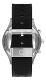 Quantum Men's Watch Analog Black Dial with Black Silicone Band, PWG1020.351