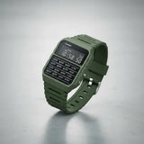 Casio Unisex Watch Vintage Collection Digital, Black Dial Green Resin Strap, CA-53WF-3BDF