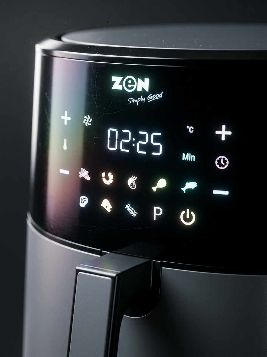 Zen Digital Air Fryer 8L 1800W with 5 Accessories , ZAF850D