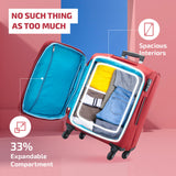 VIP Domina 79cm Soft Trolley Red + Free 52cm Duffle Bag, DOMINA79RD+DF