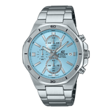 Edifice Men's Watch Analog Blue Dial with SIlver Stainless Steel Band, EFV-640D-2BVUDF| Bahrain