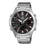 Edifice Men's Watch Analog-Digital Black Dial with Black Stainless Steel Band, EFV-C120D-1A4DF| Bahrain