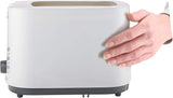Black+Decker, 2 Slice 750W Cool Touch Bread Toaster, White, ET125