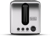 Black+Decker 2 Slice Stainless Steel Toaster, ET244
