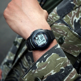 Casio Kid's Watch Digital, Black Dial Black Resin Strap, F-200W-1ADF