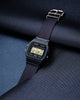 Casio Unisex Watch F-91 Collection Digital, Black Dial with Blue Cloth Strap, F-91WF-2ADF