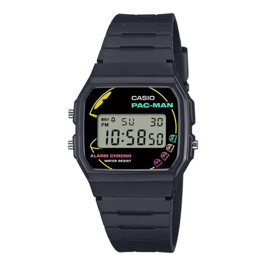 Casio unisex analog watch, black dial with black resin band, model CS-F-91WPC-1ADR, Bahrain