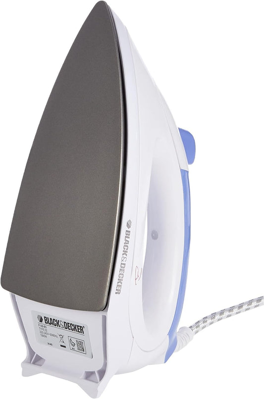 Black+Decker, 1000W Spray Dry Iron, 220V, Fast Heating, Easy Glide, F150 Iron BL-F150