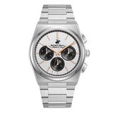 Beverly Hills Polo Club Men's Watch Analog Silver Dial with Silver Stainless Steel Band, BP3381X.330
