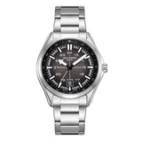 Lee Cooper Men's Watch Analog Black Dial with Silver Stainless Steel Band, LC08200.350