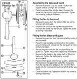 Black+Decker, 16 Inch Pedestal Stand Fan, Black, FS1620-B5