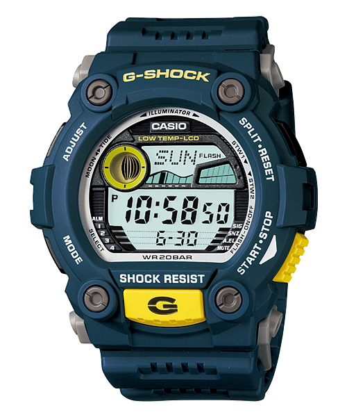 G-Shock Men's Watch Digital Dial with Blue Resin Band, G-7900-2DR