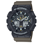 G-Shock Men's Watch Analog-Digital Dial with Brown Resin Band, GA-100TU-1A3DR