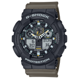 G-Shock Men's Watch Analog-Digital Dial with Brown Resin Band, GA-100TU-1A3DR