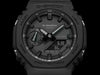 G-Shock Men's Watch Analog & Digital Combo, Black Dial Black Resin Band, GA-2100-1A1DR