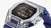 G-Shock Men's Watch Digital, Black Dial Blue Resin Band With Bluetooth Connectivity, GBX-100S-2DR