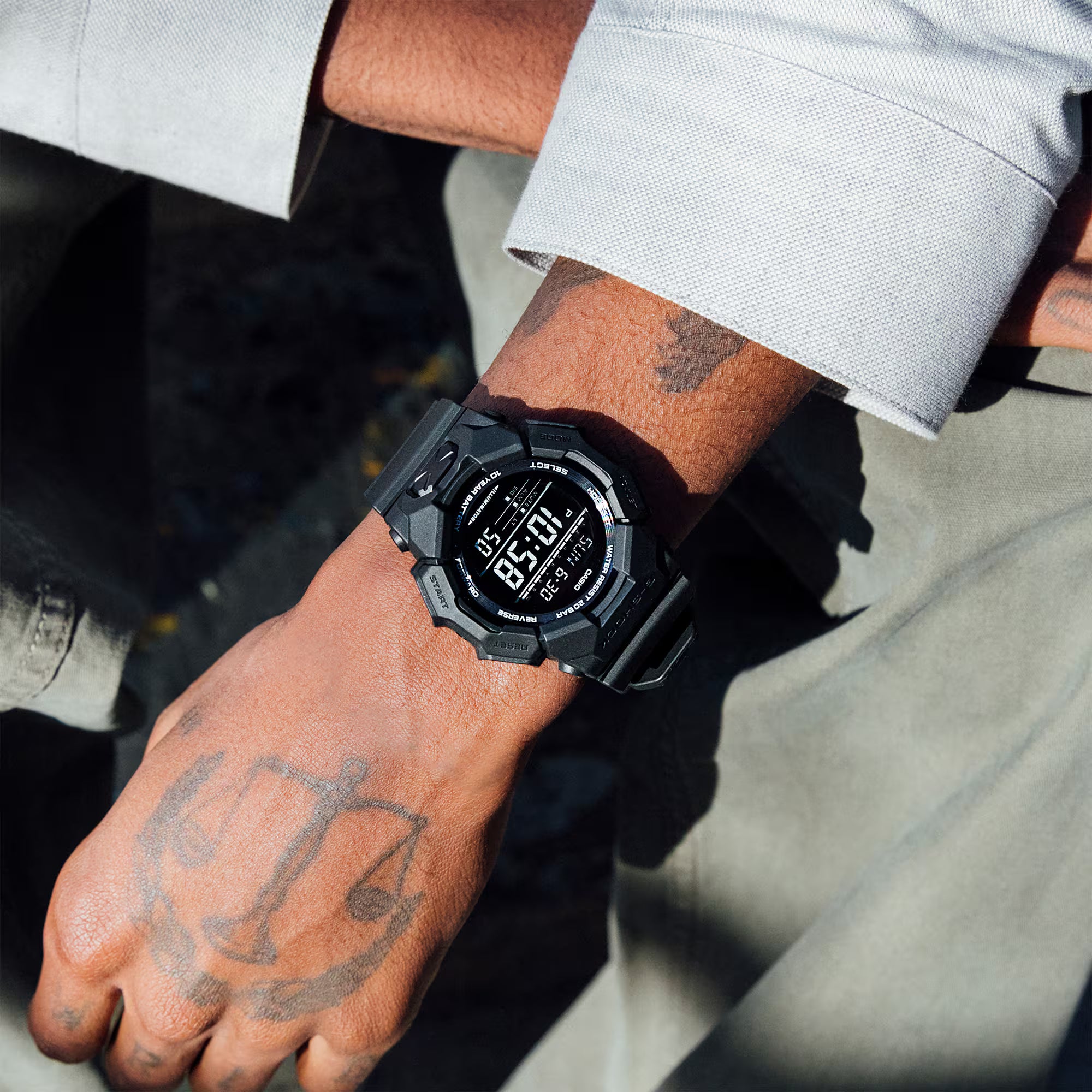 G-Shock Men's Digital Watch Black Dial with Black Resin Band, GD-010-1A1DR product image