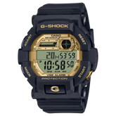 G-Shock Men's Watch Digital Gold Dial with Black Resin Band, GD-350GB-1DR