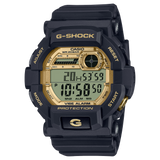 G-Shock Men's Watch Digital Gold Dial with Black Resin Band, GD-350GB-1DR