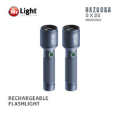 Mr Light Bazooka Zoom 2 Pcs Combo, BAZOOKAGD2X02 Mr.Light Flashlight BAZOOKAGD2X02