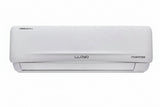 A Lloyd inverter wall-mounted air conditioner split unit in white, featuring an energy efficiency sticker on the left and the Lloyd brand name in the center.