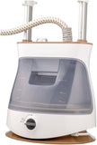 Black+Decker, Garment Steamer with Twin Pole and Ironing Board 1.5 L 2400W White/Gold, GST2400