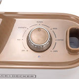 Black+Decker, Garment Steamer with Twin Pole and Ironing Board 1.5 L 2400W White/Gold, GST2400