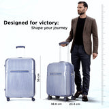 Carlton Fremont 55cm 8 Wheel Hard Top Trolley-Indigo Blue, FREMONT55IBL