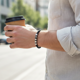 Lee Cooper Men's Bracelet - Silver/Black, LC.B.01373.351