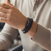 Lee Cooper Men's Bracelet - Black/Brown, LC.B.01956.650