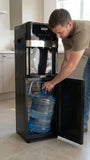 Zen 3 Tap Bottom Load Water Dispenser with Cabinet - Black, ZWB830B