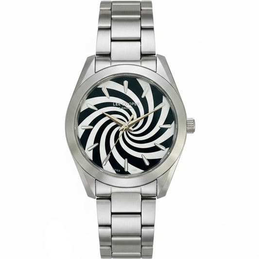 Lee Cooper, Men's, Analog Watch, Black Dial, with Stainless Steel Band, LE-LC08302.350