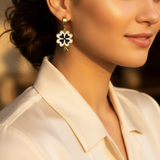 Lee Cooper Women's Earings - Gold/Dark Blue, LC.E.01769.190