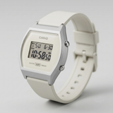 Casio Unisex Digital Watch White Dial with White Resin Strap, LW-204-7ADF