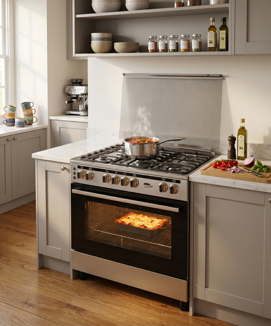 Zen Free Standing Oven Stainless Steel With Fan 90x60, ZSO9060FCS